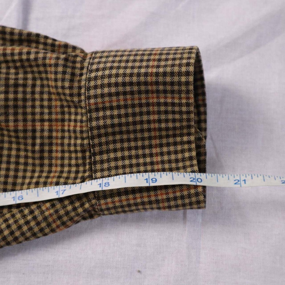 Brooks Brothers Men's Plaid Button Down Shirt Long Sleeve Sz L Cotton Wool Blend - Picture 6 of 6